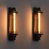 Iluminação vintage estilo industrial café bar churrascaria restaurante sala de jantar varanda lâmpada de parede de ferro tubo de ferro luz LED
