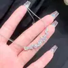 Collar de sonrisa estilo Wisteria Zhao Yingzi para mujer, diseño de nicho de Ins, cadena para clavícula con colgante de circón de lujo ligero