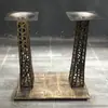 Patas de Mesa de Moda para Cafetería Patas de Mesa de Hierro Fundido Disco para Patas de Mesa Soporte de Acero Inoxidable para Patas de Mesa Patas de Mesa de Comedor de Mármol Celebrum de Internet
