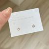 Aretes de Circonita de Color de Seis Garras Super Flash Aretes Mini Simples Pequeños y Exquisitos Aretes Dulces para Combinar con Todo Aretes de Hueso para Mujer