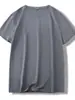 Camiseta de manga corta de seda de hielo, fresca y sedosa para el verano, ropa de seda de morera para hombre, estilo coreano, holgada y fina, camiseta de manga corta para hombre