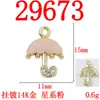 Moda Tendencia Pedrería Iridiscente Colgante Paraguas Pendientes Dulces Hechos a Mano Materiales para Joyería DIY Accesorios de Aleación