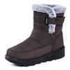 JinshiyuanZapatos de Algodón de Invierno para Mujer Transfronterizos Talla Grande Procesamiento de Zapatos de Algodón Personalizados Botas Altas Engrosadas de Terciopelo Botas de Nieve para Mujer
