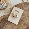 Corea del Sur Nuevo Pasador de Pelo Bordado de Conejo de Dibujos Animados Cachorro Encaje Anillo para el Cabello Infantil con Perlas Todo Fósforo Accesorios para el Cabello Infantiles Pasador