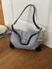 2026 Nuevo Bolso de Hombro Casual Simple de Gamuza con Bloques de Color de Moda Bolso Cruzado para el Trabajo