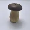 Porta Palillos Creativo y Lindo de Hongo Nogal Negro + Madera de Haya Madera de Dos Tonos Lindo Hongo de Madera Tarro para Palillos
