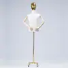 Maniquí de Cabeza Electrochapada de Medio Cuerpo para Tienda de Ropa Soporte de Exhibición Estilo Coreano Maniquí para Escaparate Maniquí de Tienda de Ropa para Hombre