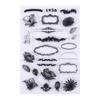 Sello de silicona transparente Jingxiu icono retro sello de diario de oficina material de decoración para álbum de fotos DIY tarjeta cuenta manual