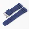 Fornecimento direto da fábrica transfronteiriço quente cor sólida alta qualidade pulseira de borracha de silicone pulseira 22mm pulseira de silicone à vista atacado