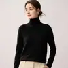 ¡Uso Versátil! Suéter 100% Cachemir Puro para Mujer, Cuello Alto, Agradable para la Piel, Suéter de Punto Suave y Esponjoso, Top Base de Cuello Alto
