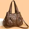 Bolsas Bolsas para Mujer Nuevas 2025 Bolsos de Mano para Mujer Bolsos para Mamá Bolsos de Hombro Cruzados Moda Color Sólido Gran Capacidad Suave para Mujer