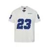 No. 23 Camiseta Deportiva Casual de Cuello Redondo Digital Manga Corta Top Estilo Verano para Hombre Marca de Moda Parche Bordado Camiseta Deportiva Holgada