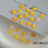 Pedras de Strass Retangulares Octogonais para Nail Art Brilhantes da Moda Quadrados de Mahjong 6*8 Strass de Fundo Plano Azul Lago Branco Acessórios de Nail Art
