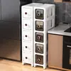 Caja de Almacenamiento Plegable de PP Engrosado con Ruedas, Múltiples Especificaciones, Gabinete de Almacenamiento para el Hogar, Sala de Estar, Organizador de Bocadillos, Gabinete, Dropshipping