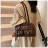Bolso de Mujer de Comercio Exterior Moda Retro Portátil Bolso Almohada Bolso de Hombro para Mujer 2025 Nuevo Moderno Sencillo Combinable para Viaje