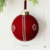 Directo del fabricante: Colgantes decorativos creativos de bolas de Navidad multicolor, bola individual envuelta en tela para exhibición navideña DIY