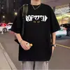 Camisetas de Manga Corta Transfronterizas para Niños y Niñas, Dibujos Animados Hip-Hop Estilo Ins Boyfriend Pareja Tops Casuales, Camisetas de Manga Media de Verano