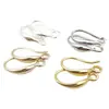 Ganchos para Pendientes Brillantes con Baño de Cobre Dorado de Larga Duración, Forma de Gota de Agua, Accesorios de Pendientes Simples Versátiles Estilo Coreano para Manualidades