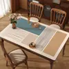 Mantel individual de mesa de comedor retro americano, PVC impermeable y resistente a las manchas, fácil de limpiar, protector de mesa rectangular de alta gama de lujo ligero 2025