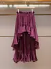 Conjunto de Verão Novo de Roupas Femininas de Alta Qualidade de Shenzhen: Camisola + Saia Irregular Estilo Francês Maduro