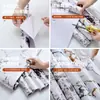 Adesivo Pattern de Mármore para Fumaça de Óleo Armário Fogão Mesa de Jantar Parede À Prova d'Água à Prova de Umidade Autoadesivo Cozinha Resistente a Altas Temperaturas à Prova de Óleo