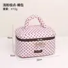 Bolsa de Maquillaje de Lunares Bolsa de Mano Portátil para Viaje Neceser Bolsa de Almacenamiento de Gran Capacidad Bolsita Bolsa de Maquillaje de Lunares