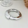 Pulseira Frisbee Geométrica Irregular Estilosa Exagerada Transfronteiriça Europeia e Americana Pulseira de Liga Metálica Brilhante Pulseira Feminina