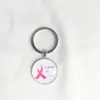 Llavero Colgante de Gema del Tiempo Cinta Rosa Transfronterizo Regalo Pequeño Creativo Anillo de Metal para Llaves