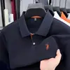 Camiseta Polo de Manga Corta para Hombre de Piqué 100% Algodón de Alta Calidad con Bordado Exquisito, Polo Ligero de Negocios Casual