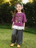 Roupas Infantis Amila 2026 Coleção de Verão Nova Calças Leves Respiráveis Anti-Mosquito de Cor Sólida para Crianças Calças Jogger para Meninos e Meninas