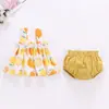 Conjunto para Meninas Verão Novo Bebê Feminino Estilo Coreano Colete Sem Mangas Calça Casual com Bolinhas Conjunto de Duas Peças para Comércio Exterior