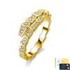 Anillo de Hueso de Serpiente de Moissanita de Plata S925 de Alta Gama para Mujer, Moderno Diseño en Forma de Serpiente, Estilo Minimalista de Alta Gama, Envío Directo de Fábrica a Europa y América