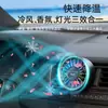 Ventilador de Aroma para Coche Transfronterizo, Ventilador Fuerte con Pinza, Puede Agregar Aceites Esenciales, Mini Ventilador USB, Accesorios para Coche, Regalos