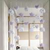 Meng Yun Campanilla Hogar Nube Linda Cortina de Puerta Decorativa Colgante sin Perforaciones Entrada de Vestidor Hogar Cortina Divisoria