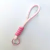 Lanyard para Teléfono Trenzado con Nudos de Nuevo Color 2026, Llavero Creativo de Cuerda Tejida Corta, Correa Desmontable Anti-Pérdida
