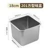 Caja de Condimentos para Hotel con Tapa, Caja de Condimentos para Cocina Comercial, Recipiente para Mermelada, Cubo para Salsa, Frasco de Condimentos, Caja Cuadrada de Acero Inoxidable