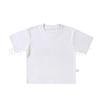 Camiseta de Algodón Puro para Niños y Niñas de 260g, Tallas Mediana y Grande para Niños, Cuello Redondo, Corte Holgado, Hombro Caído, Manga Corta, Camiseta Lisa para Estampar, Manga Corta al por Mayor