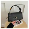 2026 Nuevo Bolso Cuadrado Pequeño Tejido de Moda Transfronterizo Estilo Coreano Bolso de Mano Texturizado Bolso Cruzado Bolso para Mujer