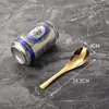 Cuchara de Conde Acero Inoxidable 304 Cuchara para Uso Doméstico, Cuchara de Arroz Engrosada, Cuchara de Sopa, Cuchara Dorada Estilo Chino, Personalizable con Logo