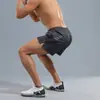 Nuevos Pantalones Cortos Deportivos de Verano para Hombre, Secado Rápido Hielo Seda Correr Delgados Bolsillo con Cremallera Entrenamiento Físico Especial Pantalones de Tres Puntos