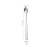 Cuchillo y tenedor de acero inoxidable 304, elegante cuchillo y tenedor para carne occidental, cuchara redonda gruesa y brillante, cuchara de café de acero inoxidable