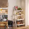Estantería trapezoidal de madera maciza, estante de exhibición de almacenamiento para ventanal, estante de almacenamiento de pie, estantería integrada de pared, armario de almacenamiento, armario de esquina