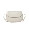 Bolso de Silla de Montar Retro Coreano 2025 Verano Nuevo Bolso Bandolera de un Solo Hombro Moda Simple Literario Señoras Bolso de Concha Dura