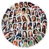 60 Adesivos de Emoticons de Avatar Estrelados Era TNT Grupo Jovem Cervo Branco Deng Roxo Xadrez Adesivos de Grupo Feminino Coreano