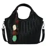 Bolso de cubo tejido de moda para mujer, nuevo bolso de mano coreano vintage 2026, bolso de hombro y cruzado estilo cesta a la moda de nicho