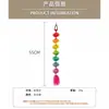 Peluca con Cola de Caballo Trenza de Burbujas de Farolillos Coloridos de una Sola Tira, Accesorio para el Cabello con Trenza de Burbujas Coloridas [Procesamiento Personalizado]