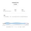 Nail Art Double Head Dead Leather Fork Silicone Sticker Press Pen Magic Mirror Pó Aço Inoxidável Dead Leather Push Hand Care Tool