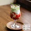 Taza de Fresa Famosa en Internet, Taza de Helado, Vaso de Vidrio Transparente, Taza para Batidos, Taza para Té de Leche, Taza para Bebidas de Café, Taza para Té de Frutas