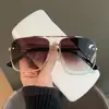 2025 Nuevas Gafas de Sol Azules Transparentes para Hombre Estilo Retro Doble Puente Gafas de Sol para Conducir Viaje Protección UV