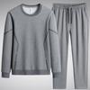 Traje Casual Deportivo de Primavera y Otoño de Manga Corta para Hombre, Moda Juvenil, 95% Algodón, Talla Grande, Sudadera Moderna para Hombres Grandes